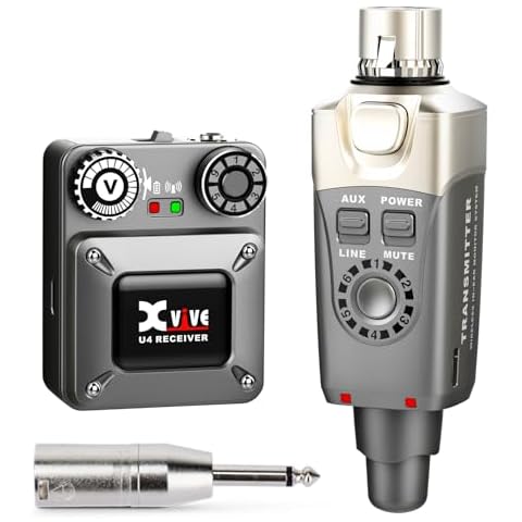 Xvive U4 Wireless in-Ear Monitor System Transmitter and Beltpack Receiver Personal IEM for Studio, Band Rehearsal,Live Performance,Camera Record (U4) (U4) Cover