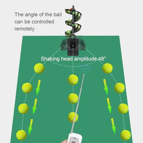 Macchina automatica per servire palline da tennis, capacità di 33 palline, telecomando per pratica e allenamento professionale