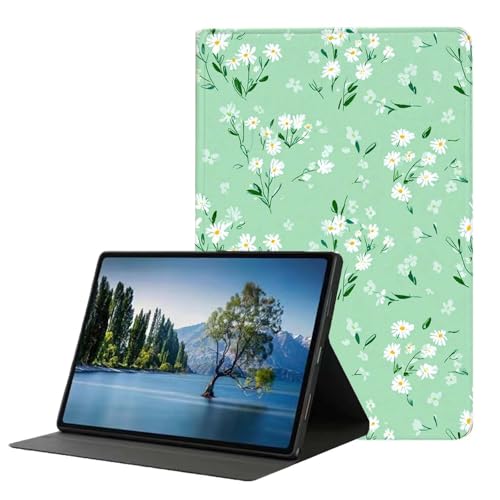 DHEEBFWE Funda para Kindle Fire Max 11 (13ª generación, versión 2023) de 11 pulgadas, funda híbrida delgada con soporte de visualización multiángulo con encendido y apagado automático, flor blanca