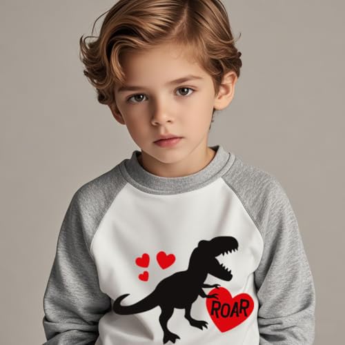 Kids Valentines Sweatshirts Boys Girls Valentine's Monster Truck Heart Graphic Shirt Toddler Long Sleeve Outfit Tops2