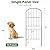 mapleway 31in(H) 10 Pack Garden Fence, 10ft(L) Dog Fence Outdoor for Yard, Decorative Garden Fencing Metal Panels Borders Stakes Animal Barrier for Yard Backyard, Arched