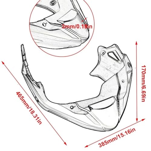 Sabot moteur pour CB650F protection de bas de carénage de moto