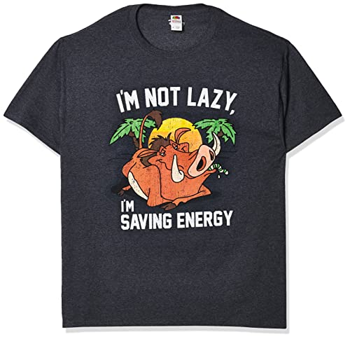 T-shirt Disney Le Roi Lion mode Pumbaa de couleur gris taille L adulte