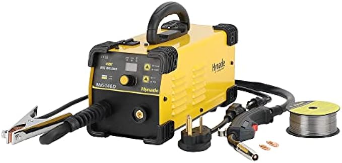 hynade Mig Welder, MIG140D Mig Welding Machine, Dual Voltage 110/220V Gasless Flux Wire Welding Machine (MIG140D)