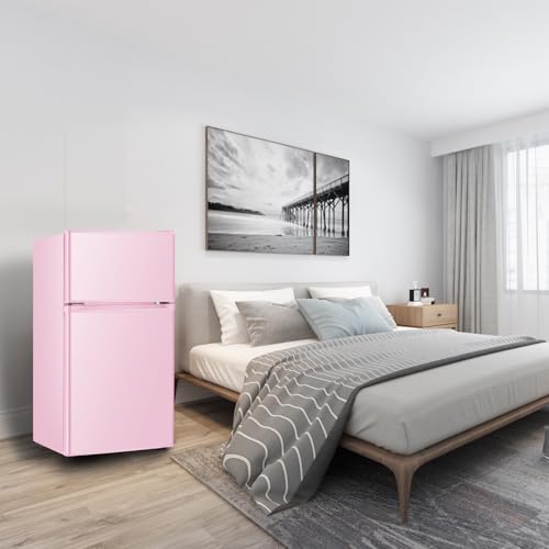 Hailang HLBCD7-90 Mini Fridge With Freezer,3.2 Cu.Ft Compact Refrigerator,Mini Refrigerator thumb #5