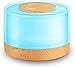 Humidificador Difusor de Aromas 500ml Difusor de Aceite Esencial Ultrasónico 7 Colores LED, Difusor de Aromas Ultrasónico, Apagado Automático y Humidificador para Bebes