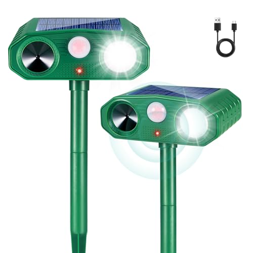 2026 Solar Animal Repellent 4 Pack Motion Sensor