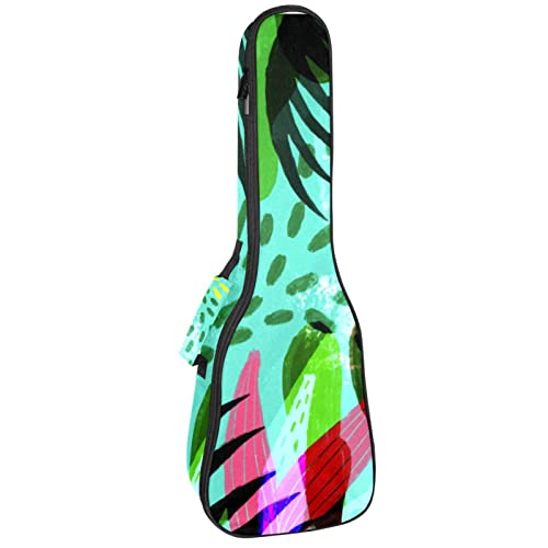 Housse pour ukulélé – Feuille tropicale verte – 10 mm d’épaisseur – Rembourrage en éponge de 53,3 cm – Avec sangles… - Les Beatles, Paul McCartney, John Lennon, RIngo Starr, George Harrison Housse pour ukulélé - Feuille tropicale verte - 10 mm d'épaisseur - Rembourrage en éponge de 53,3 cm - Avec sangles…