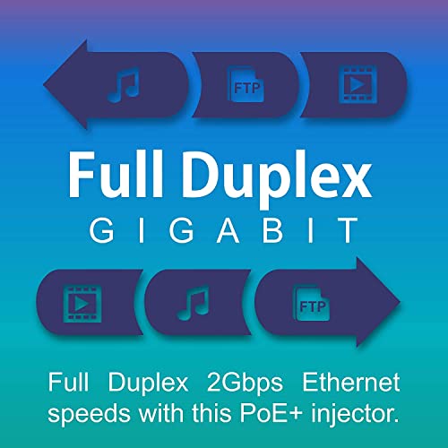 Image of TRENDnet Gigabit Power Over Ethernet+Injector, Converts Non-Poe Gigabit to Poe+ Or Poe Gigabit, (30W) Power Network Distances Up to 100M(328 ft.), Black, TPE-115GI (Pack of 20)