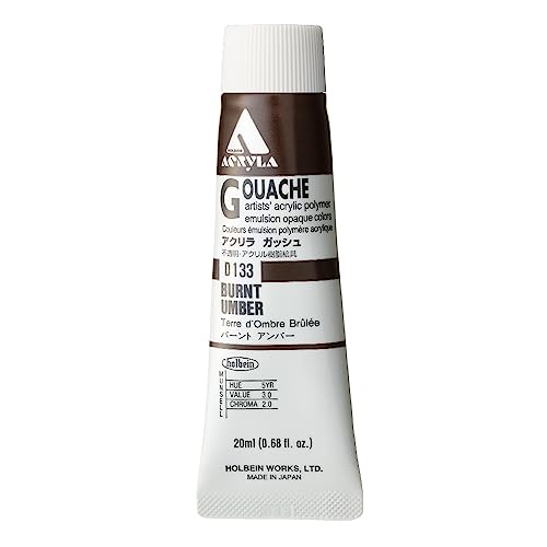 Holbein Acryla Gouache 20ml Burnt Umber