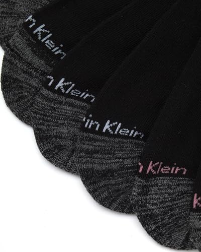 Image of Calvin Klein Womens Quarter Socks - 6 Pack Athletic Performance Cushioned Ankle Socks for Women for Running and Workout