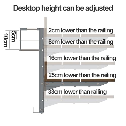 Table suspendue de balcon : la solution pliable contre le manque d'espace