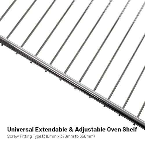 Accesorio de cocina para horno universal extensible con rejilla de acero de 650 mm 6