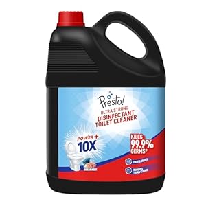 Amazon Brand – Presto! Ultra Strong Disinfectant Toilet Cleaner 5L | Ocean Mist