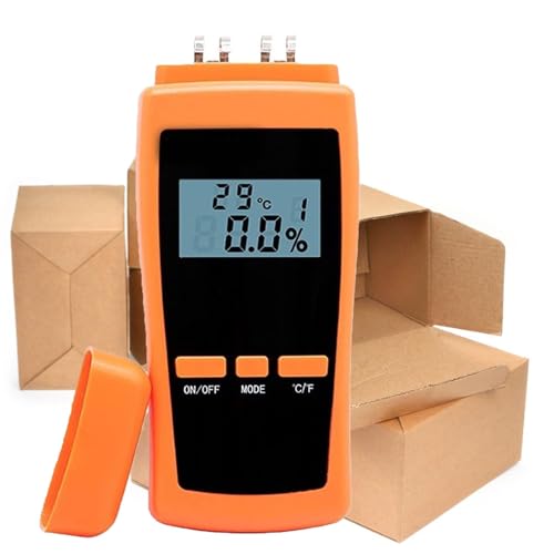 LHQYA Paper Moisture Meter Tester, 0.1~100% RH Paper Moisture Meter Tester, 0.5s Measurement Rate/4 Types of Paper Measurement/Real-time Temperature Display, for Ordinary Writing Paper