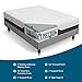 LUCID 12 Inch Hybrid Mattress - Memory Foam Infused with Bamboo Charcoal and Aloe Vera - Encased Spring Support - Medium Plush Feel - Pressure Relief and Motion Isolation - Queen Size