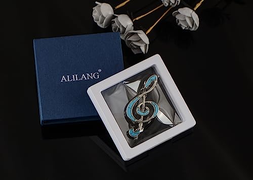 Image of Alilang Silvery Tone Abalone Shell Music Note Brooch Pin & Pendant Simple Accessories for Party Banquet New Years