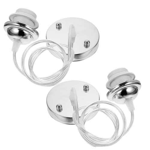 WEKADRIN 2pièces Douille Filetée Pour Plafonnier Douille à Vis Métallique Kit De Suspension Avec Câble
