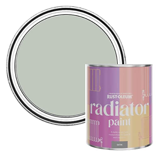 Rust-Oleum Green Heat Resistant Radiator Paint in Satin Finish - Chalk Green 750ml