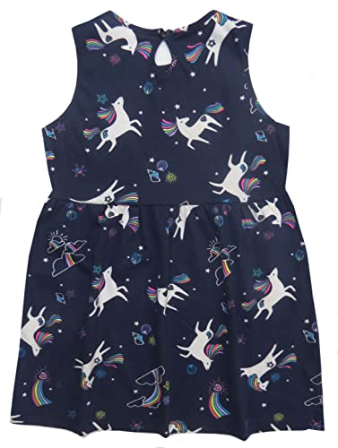 Image of Clothe Funn Cotton Girls Sleeveless Frock Knee-Length Casual Dress