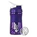 BlenderBottle SportMixer Tritan Grip Shaker Bottle, Purple/White, 20-Ounce
