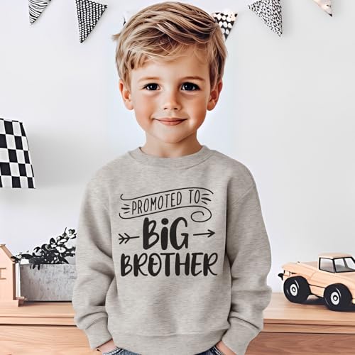 Promoted to Big Brother Sweatshirt Toddler Baby Boy Announcement Pullover Long Sleeve Shirt Big Bro Top Fall Clothes2