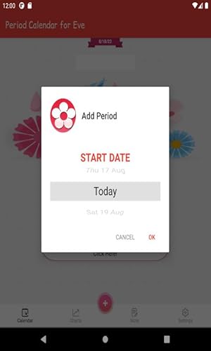 Period Calendar for Eve
