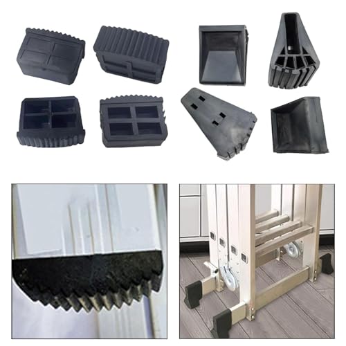 Image of SECRET DESIRE 4 Pieces Ladder Feet Covers Replace Convenient Rubber Steep Ladder Foot Pads 6cmx2.2cm|Tools|Ladders