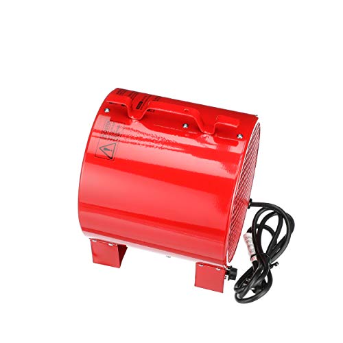 Tpi Ich240C Series Ich Construction Site/Utility Fan Forced Portable Heater, 4000/3000W, 16.7/14.4 Amp,Red #TOP4