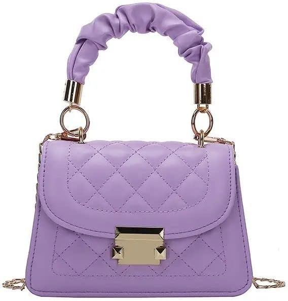 GenericLadies Leather Hand Bag - Side Shoulder Chain Strap Purse For Women Genuine Leather Designer River Island Women's Handbags (3 colors)