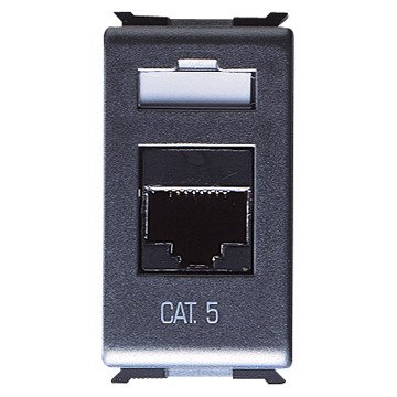 Caja de tomacorriente Gewiss GW30267 color gris para empotrar