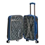 Rockland London Hardside Spinner Wheel Luggage, Two Tone Grey, Carry-On 20-Inch - Image 5