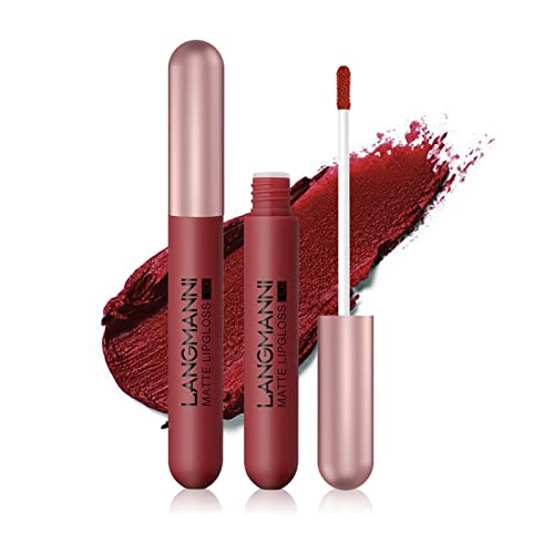 Batom Líquido Matte Velvet - Batom Líquido Velvet Matte 6 Cores | Kit de batom fosco de longa duraçã