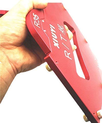 Evwoge 13pcs/ Set Table Corner Router Jig for Trimming Machine,Router Radius Template Kits Aluminium Alloy for Woodworking Trimming Tool Set - Thumbnail 6