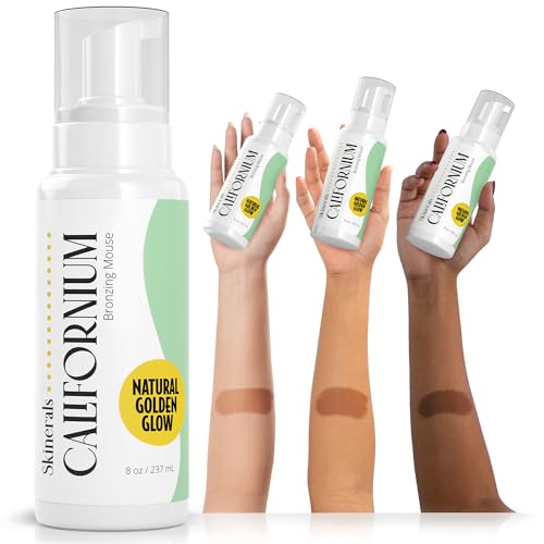 image for Skinerals Self Tanner Mousse - Natural Self Tan, Streak-Free Organic S