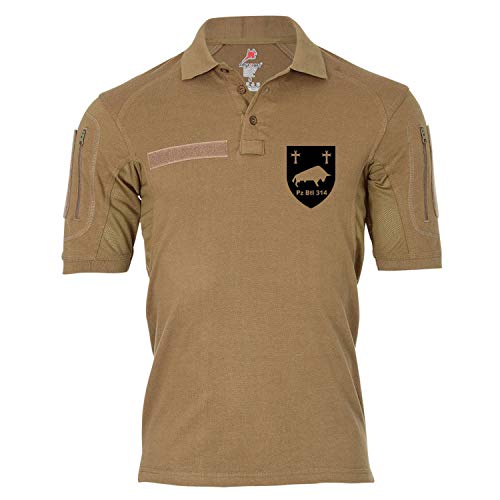 Polo tactique militaire Alfa PzBtl 314 vêtement Copytec beige taille XXXL