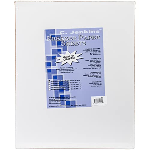 C. Jenkins Freezer Paper Sheets, 12 by 15-Inch, 40 Per Package