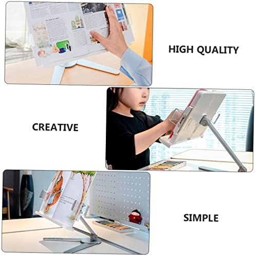 Support de lecture réglable ergonomique pour livre et rack de bureau - 4