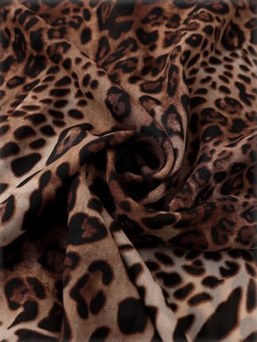 Women's spring and summer chiffon leopard print scarf mixed shawl scarf3