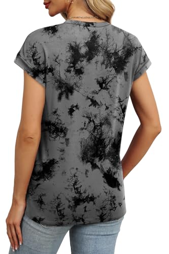Image of Alaroo Womens Summer Tops Short Sleeve Shirts Crew Neck Cute Trendy Tunic Blouses (S-3XL)