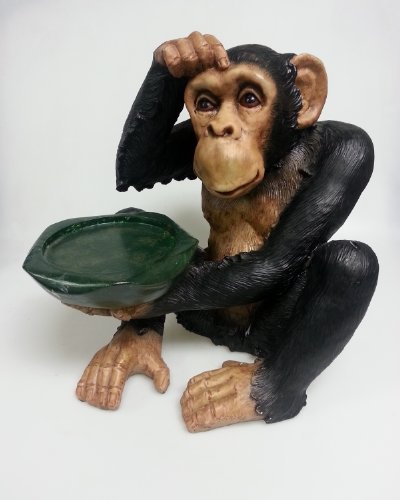 MYHOUSEOFGIFTS Black Monkey Candleholder