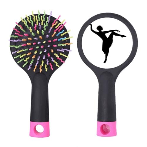 Brosse à cheveux démêlante anti-nœuds avec base coussin pour le sport