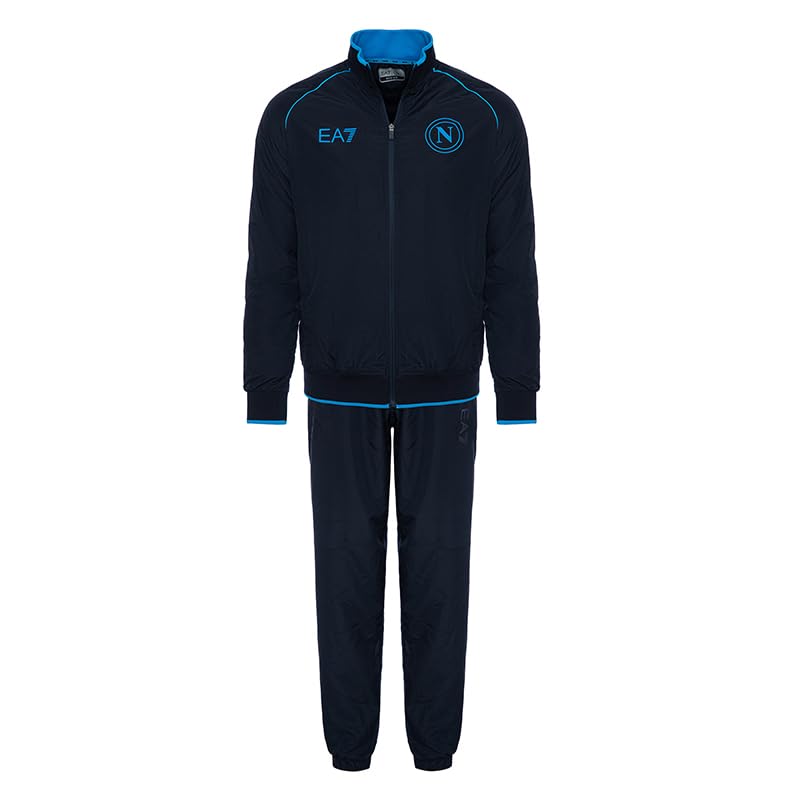 SSC NAPOLI Season 23/24 Combinaison d'été sans Capuche, Bleu Marine, M Mixte