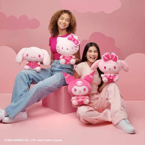 Peluche de Hello Kitty Cinnamoroll de 12 pulgadas rosa monocromático para regalo 7