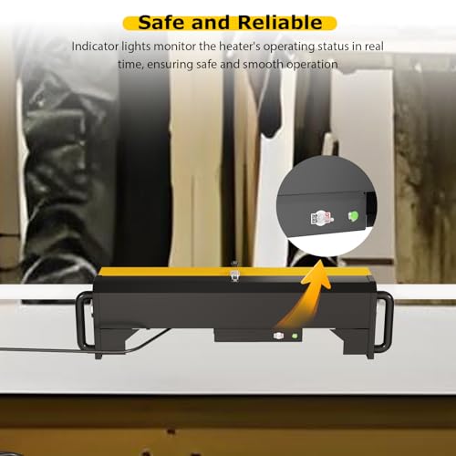 Upgrade 1/2" to 4" PVC Pipe Heater, with Power Cord, Temperature Control & Safety Shutoff, 2300W PVC Conduit Heater with Reflective Interior & Handle, for 52" Sections of PVC Pipe by Katywixu - Image 5