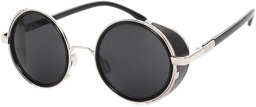 Vintage Women Steampunk Retro Coating Men Round Sunglasses Punk Sun Glasses UV400