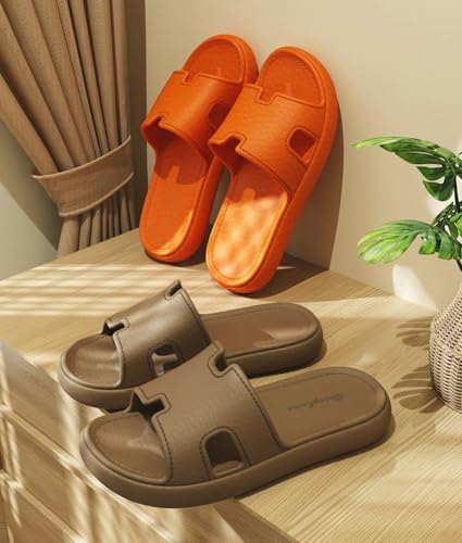 Caistre Women's Pillow Slippers Non-Slip Shower Sandals Soft Slipper Slides Dry Quickly Home Shoes Comfortable Beach Slipper Sandals3