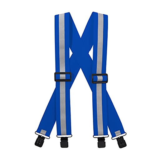 Reflective Suspenders-Royal Blue