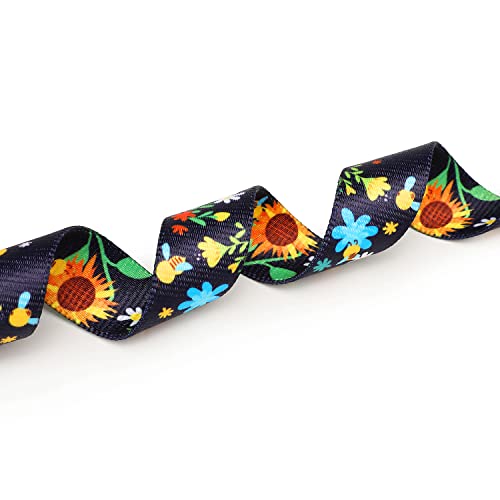 Mercano Adjustable Dog Collar - Special Design Patterns, Soft Nylon Comfortable Durable Pet Collar For Small Medium Large Dogs (S, Sunflower) #TOP4