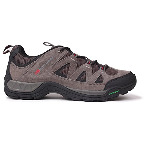 Karrimor Mens Summit Walking Shoes Non Waterproof Lace Up Breathable Mesh Panels Charcoal UK